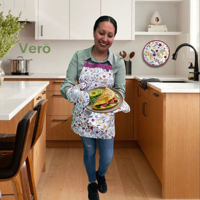 Set de Cocina Grill Flowers