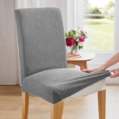 Set de Fundas de Silla Gris Perla