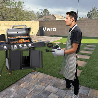 Set de Cocina Parrillada Gris