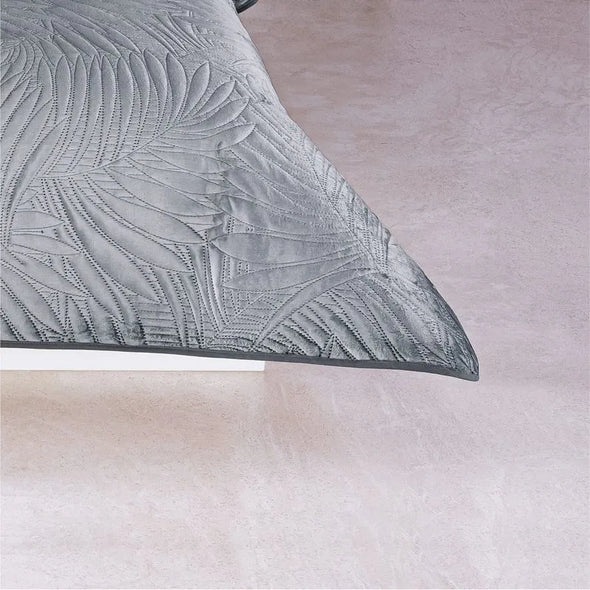 Edredón Velvet Gris con Fundas