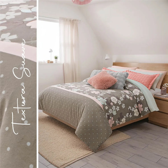 Cobertor Con  Borrega Tamara