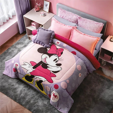 Cobertor Con  Borrega Minnie Cut