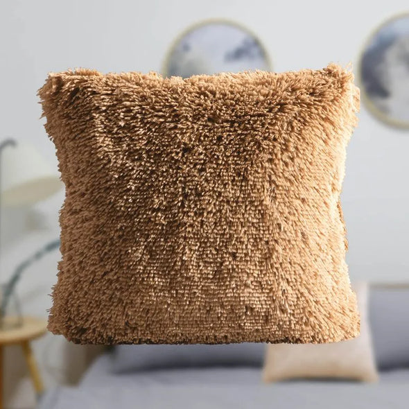 Cojin Shaggy Caramel