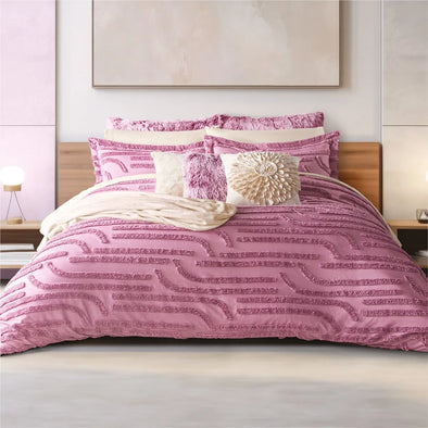 Edredón Grueso Bordado con Fundas Tufted Minerva
