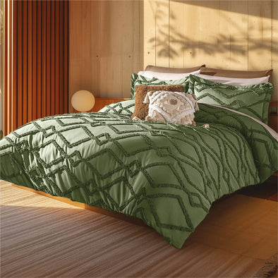Edredón Grueso Bordado con Fundas Tufted Vermont