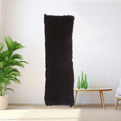 Cojin Body Jumbo Shaggy Negro