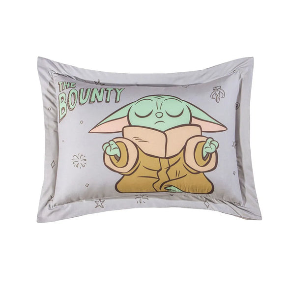Cobertor Ultra Suave Ligero Yoda Grogu + Funda  de Cojin Grogu