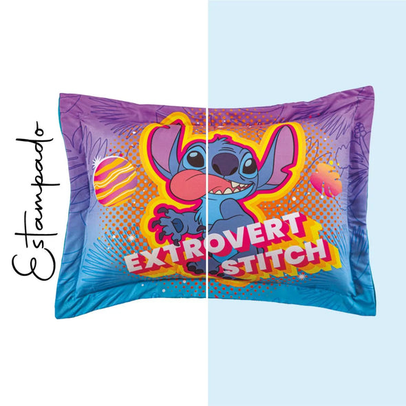 Funda de Almohada Estándar STD Stitch Vibes