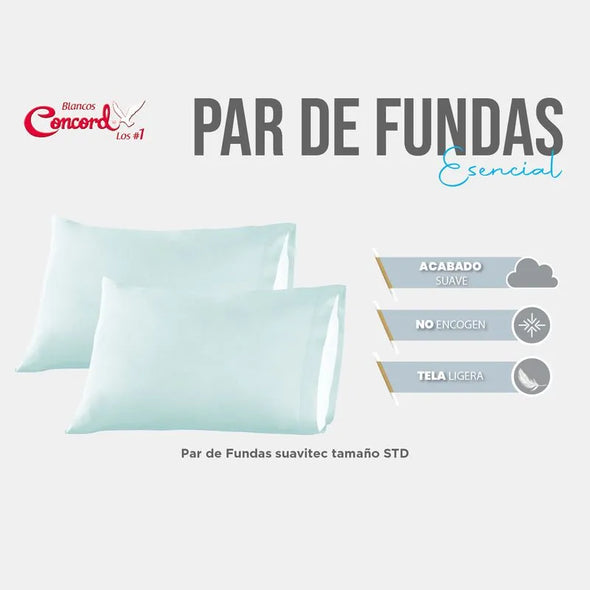 Par De Fundas Esencial Menta
