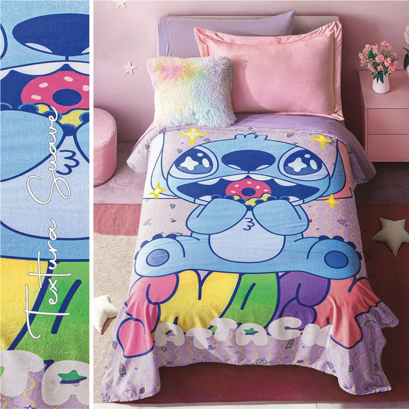 Cobertor Ultra Suave Ligero Stitch Cute