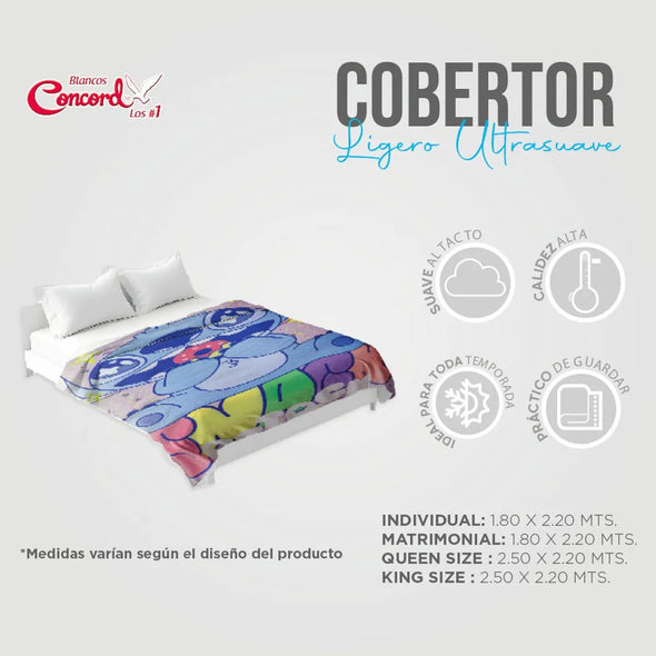 Cobertor Ultra Suave Ligero Stitch Cute