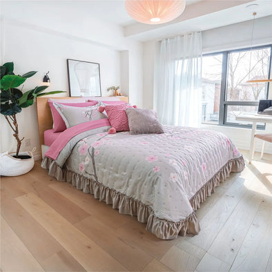 Colcha Neo Cherry con Fundas