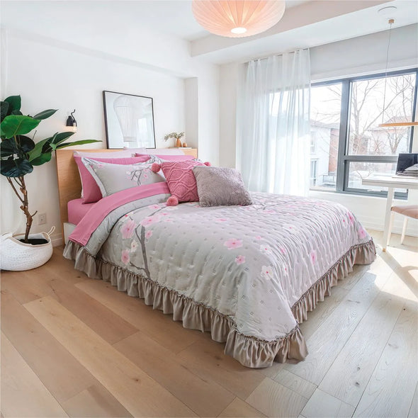 Colcha Neo Cherry con Fundas