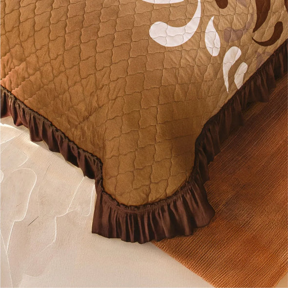 Colcha Neo Castaña con Fundas