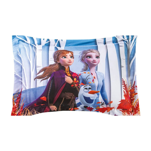 Cobertor Ultra Suave Ligero Frozen Magic +Fundas Decorativas Elsa y Anna