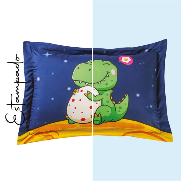 Funda de Almohada Estándar Dino Astronauta