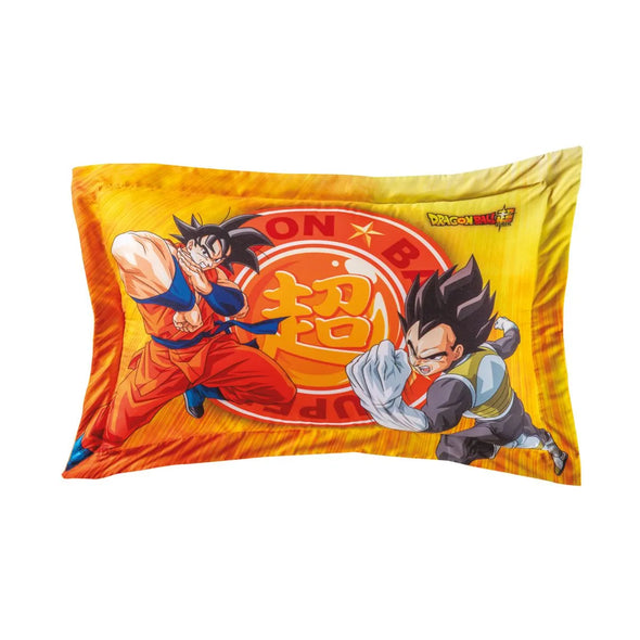 Cobertor Ultra Suave Ligero Dragon Ball +Funda Dragon Ball Union de Dioses