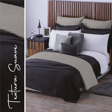 Cobertor Ultra Suave Ligero Negro