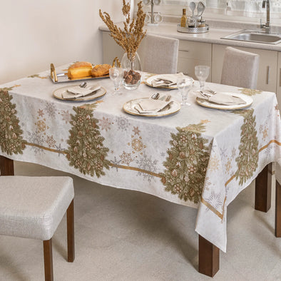 Mantel de Mesa Blanca Navidad