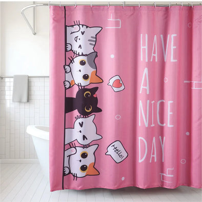 Cortina de Baño Impermeable Cats