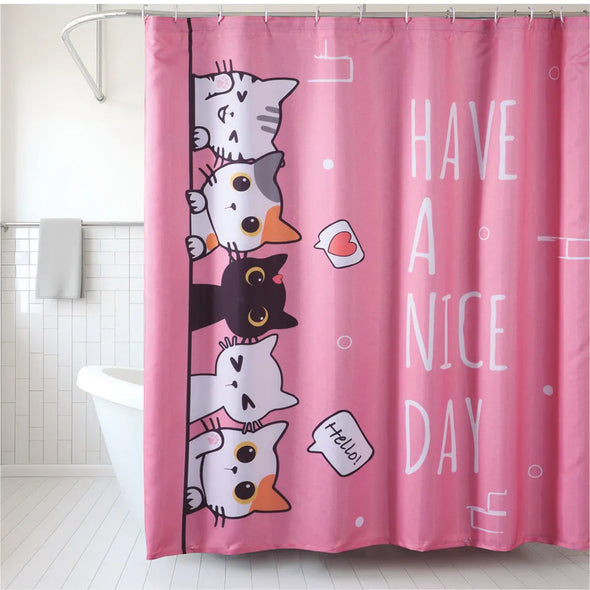 Cortina de Baño Impermeable Cats