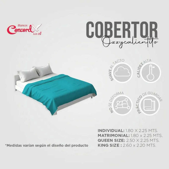 Cobertor Ultra Suave Ligero Esmeralda