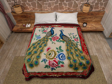 Cobertor de Borrega Serenity Jumbo Pavos