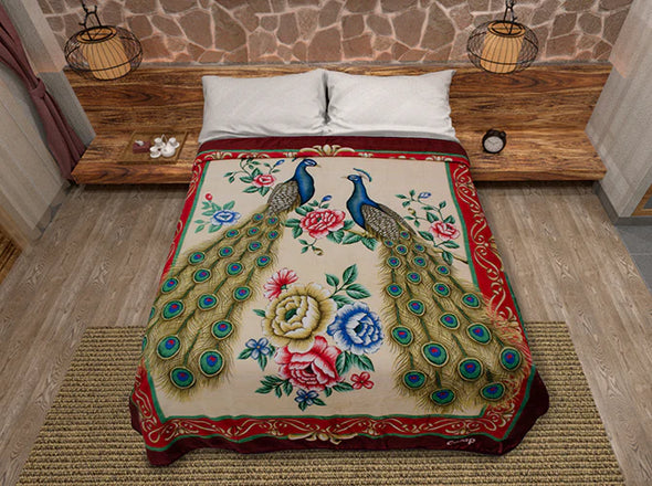 Cobertor de Borrega Serenity Jumbo Pavos