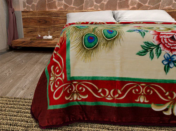 Cobertor de Borrega Serenity Jumbo Pavos