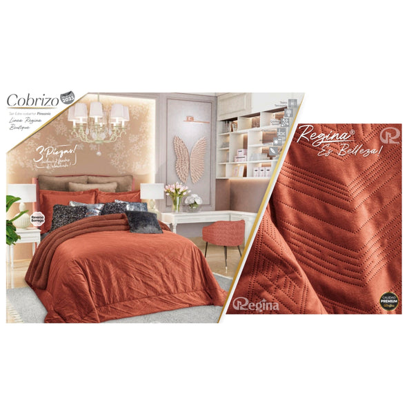 Cobertor con Borrega Boutique Cobrizo