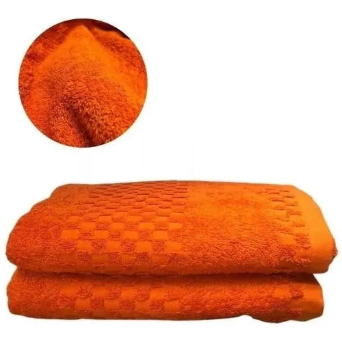 Toalla Medio Baño 100% Algodón Naranja