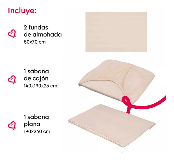 Cobertor Confort Napoli + Sabanas 3000