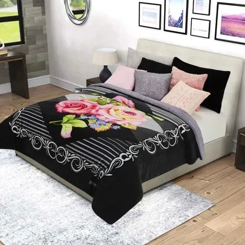 Pack de 2 Cobertores Premium Borrega Matrimonial