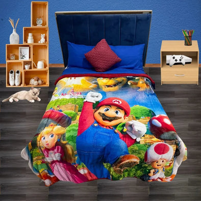 Cobertor de Borrega Mario World