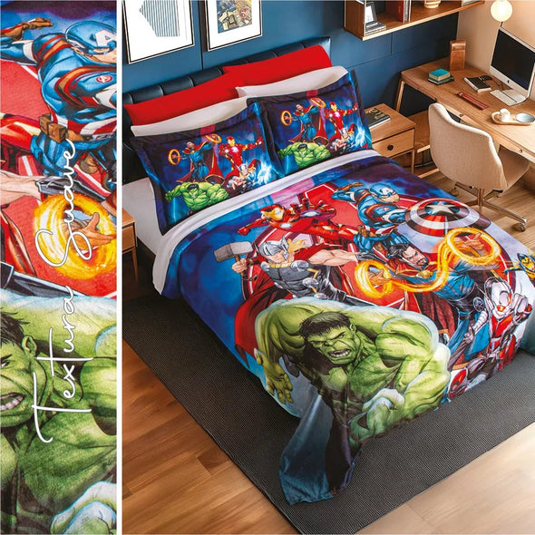 Cobertor Ultra Suave Ligero Super Avengers