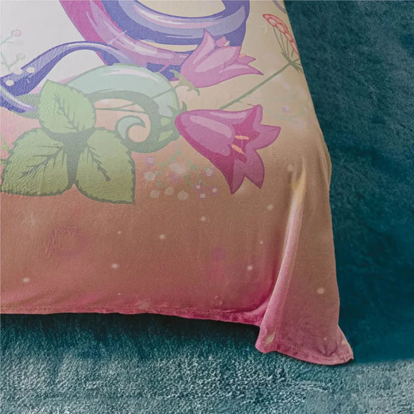 Cobertor ULTRA Suave+Cortinas Rosas