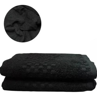 Toalla Medio Baño 100% Algodón Negro