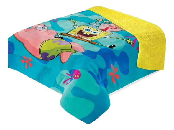 Cobertor Con Borrega Nickelodeon Bob Amigos