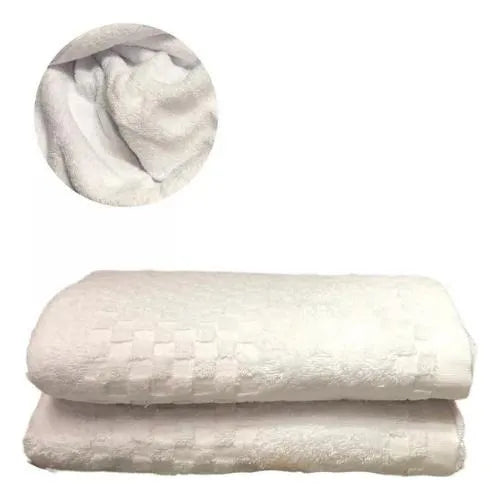 Toalla Medio Baño 100% Algodón Blanco