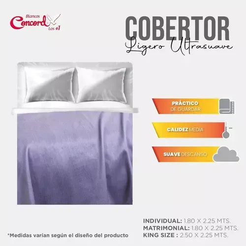 Cobertor Ultra Suave Ligero Lavanda