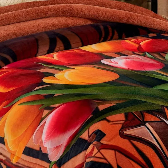 Pack de 2 Cobertores Premium Borrega Matrimonial