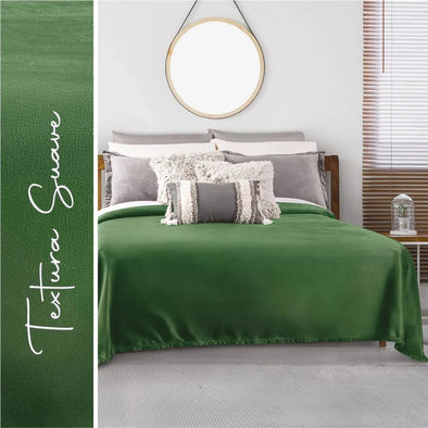 Cobertor Ultra Suave Ligero Verde