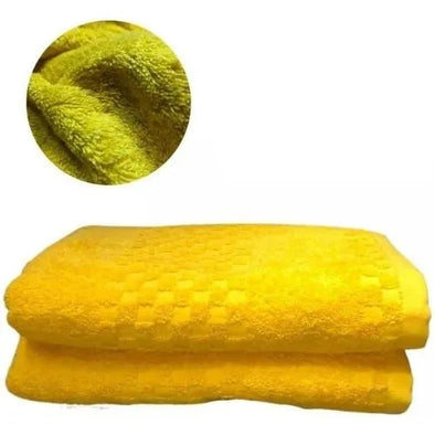 Toalla Medio Baño 100% Algodón Amarillo