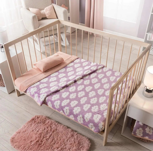 Cobertor Ligero Baby Siberia Nubes