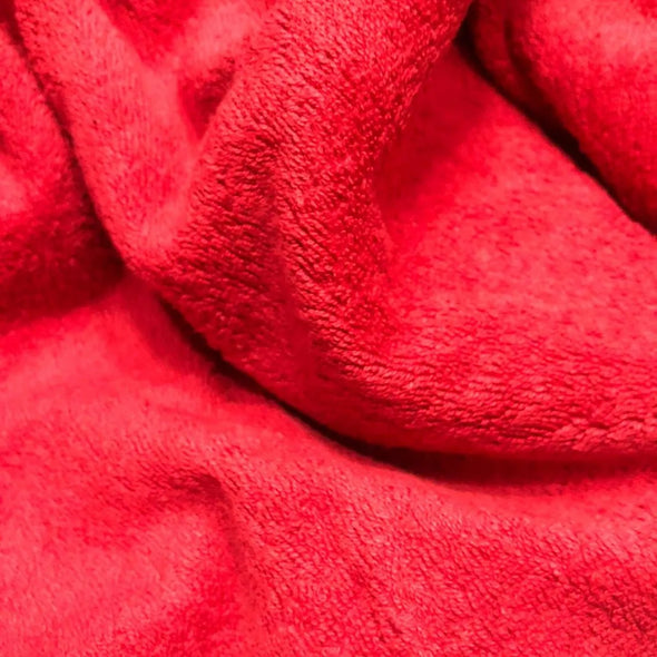 Toalla Medio Baño 100% Algodón Rojo