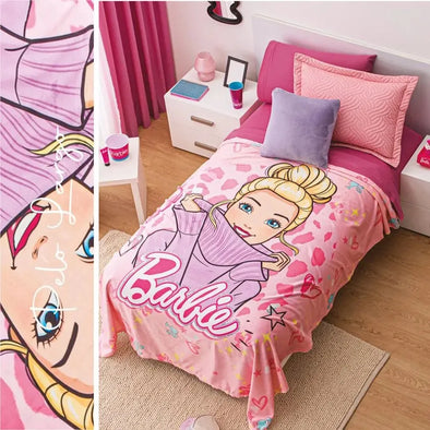 Cobertor Ultra Suave Ligero Barbie Fashion