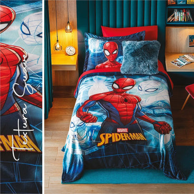 Cobertor Ultra Suave Ligero Spider Man Super