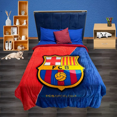 Cobertor de Borrega Barcelona Fc