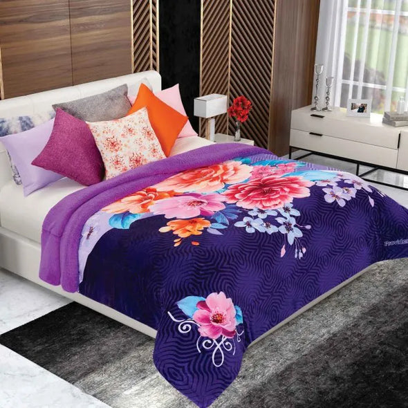 Pack de 2 Cobertores Premium Borrega Matrimonial