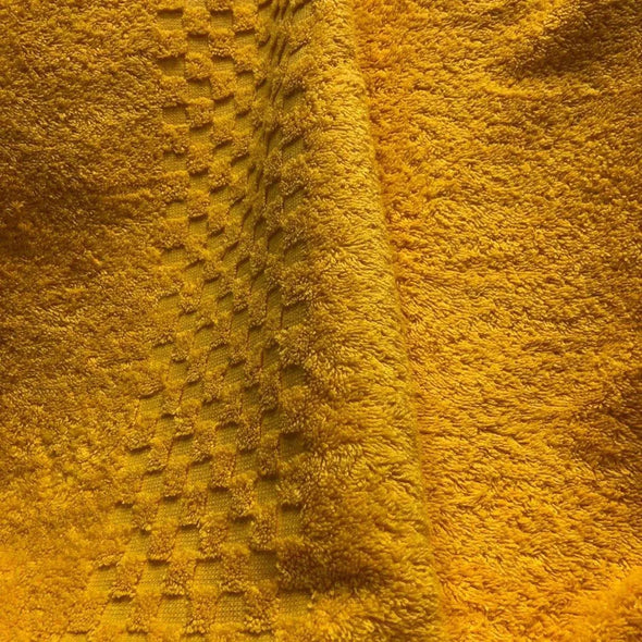 Toalla Medio Baño 100% Algodón Amarillo